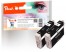 319187 - Peach Doppelpack Tintenpatronen schwarz kompatibel zu Epson T0711 bk*2, C13T07114011
